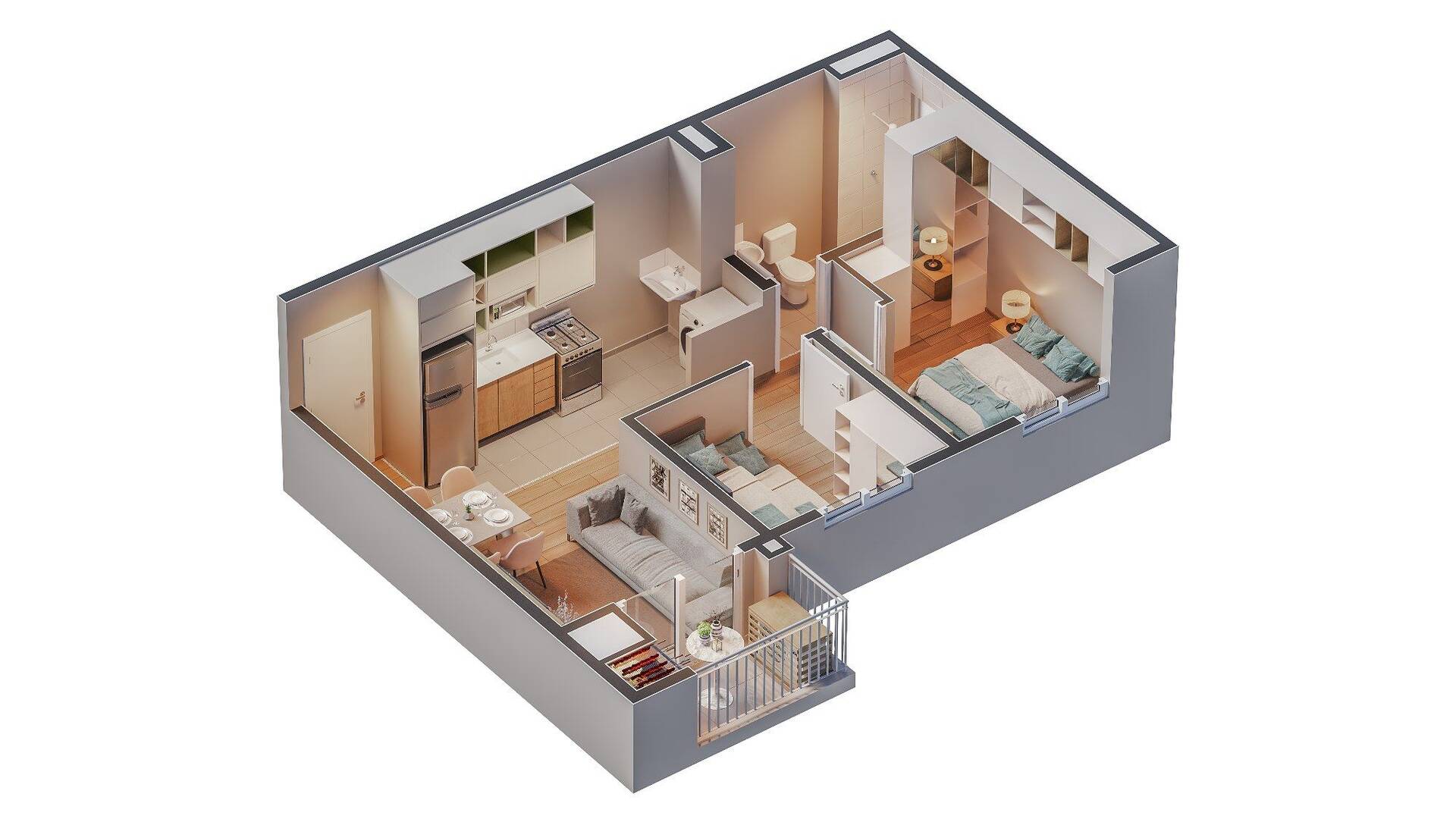 Apartamento à venda com 2 quartos, 44m² - Foto 8